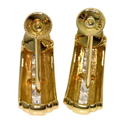 TASAKI Diamond Earring K18 Yellow Gold Ladies [Used]