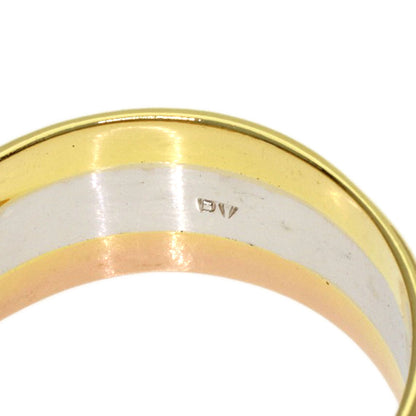 Ponte Vecchio Three-color Diamond Ring K18 Yellow Gold K18 White GoldLadies [Used]