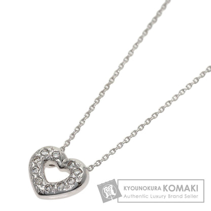 TASAKI Heart Diamond Necklace K18 White Gold Ladies [Used]