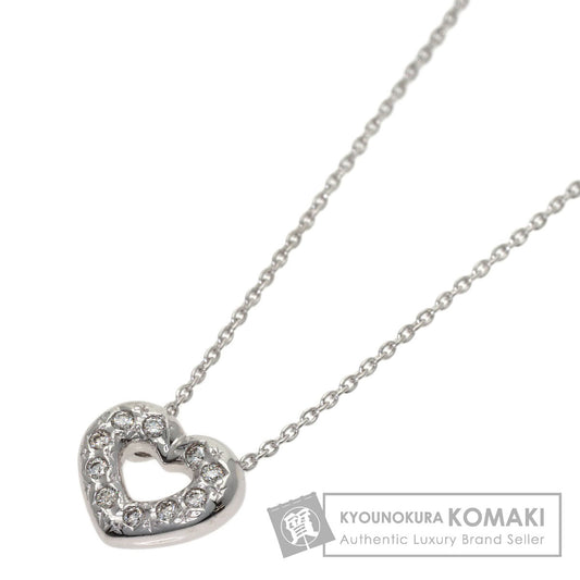 TASAKI Heart Diamond Necklace K18 White Gold Ladies [Used]
