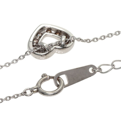 TASAKI Heart Diamond Necklace K18 White Gold Ladies [Used]