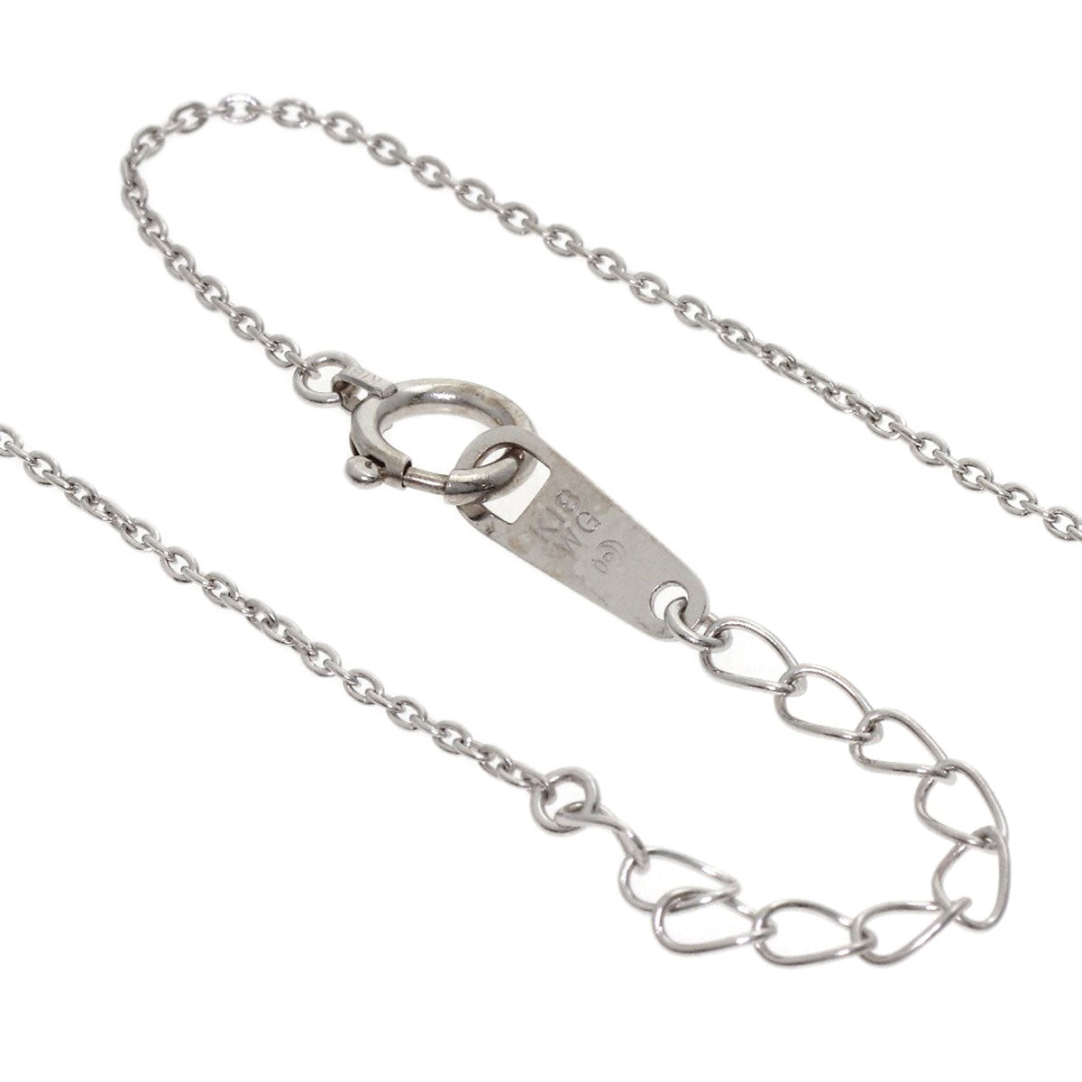 TASAKI Heart Diamond Necklace K18 White Gold Ladies [Used]