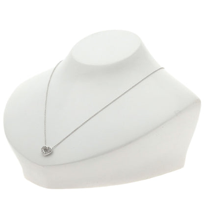 TASAKI Heart Diamond Necklace K18 White Gold Ladies [Used]