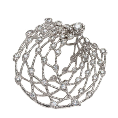 Queen Diamond Brooch Platinum PT950 Ladies [Used]