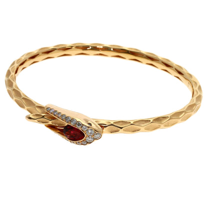 0.83ct Tourmaline Diamond Bracelet K18 Pink Gold 26.2g　Ladies