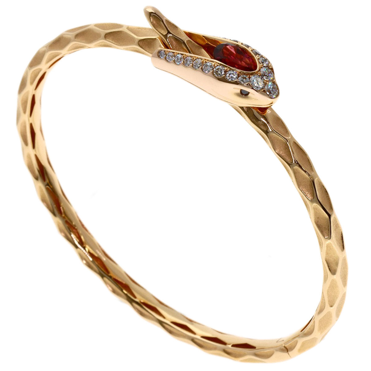 0.83ct Tourmaline Diamond Bracelet K18 Pink Gold 26.2g　Ladies