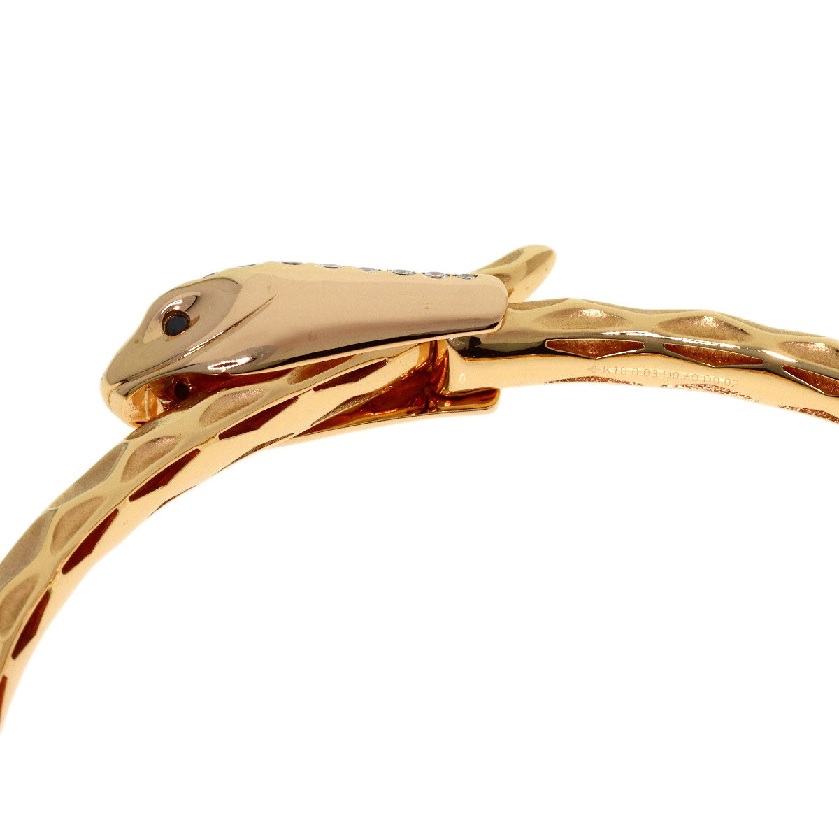 0.83ct Tourmaline Diamond Bracelet K18 Pink Gold 26.2g　Ladies