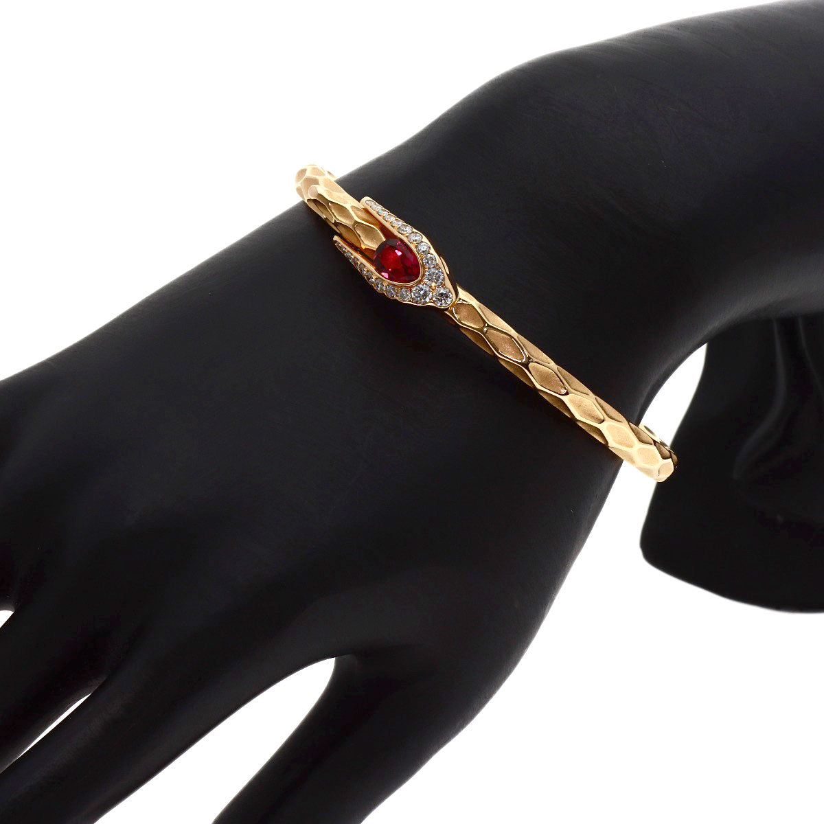 0.83ct Tourmaline Diamond Bracelet K18 Pink Gold 26.2g　Ladies