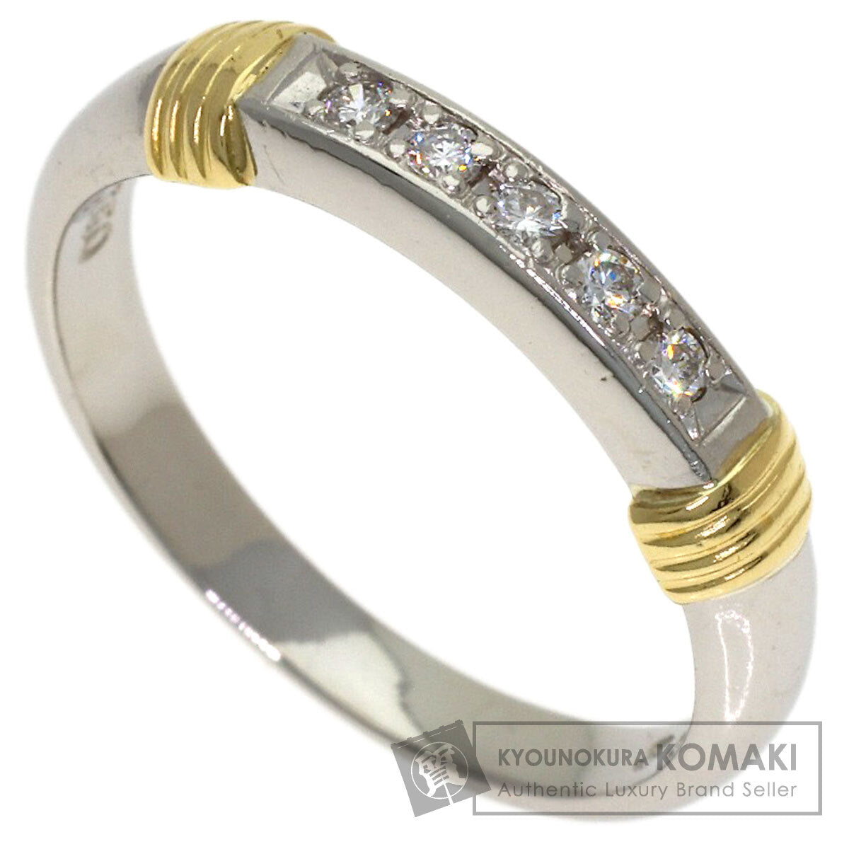 Dior Two-Tone  Diamond Ring Platinum PT950 18K Yellow GoldLadies [Used]
