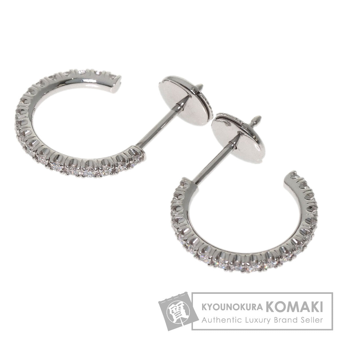 CARTIER Etincel de Cartier Diamond earring K18 White Gold Ladies [Used]