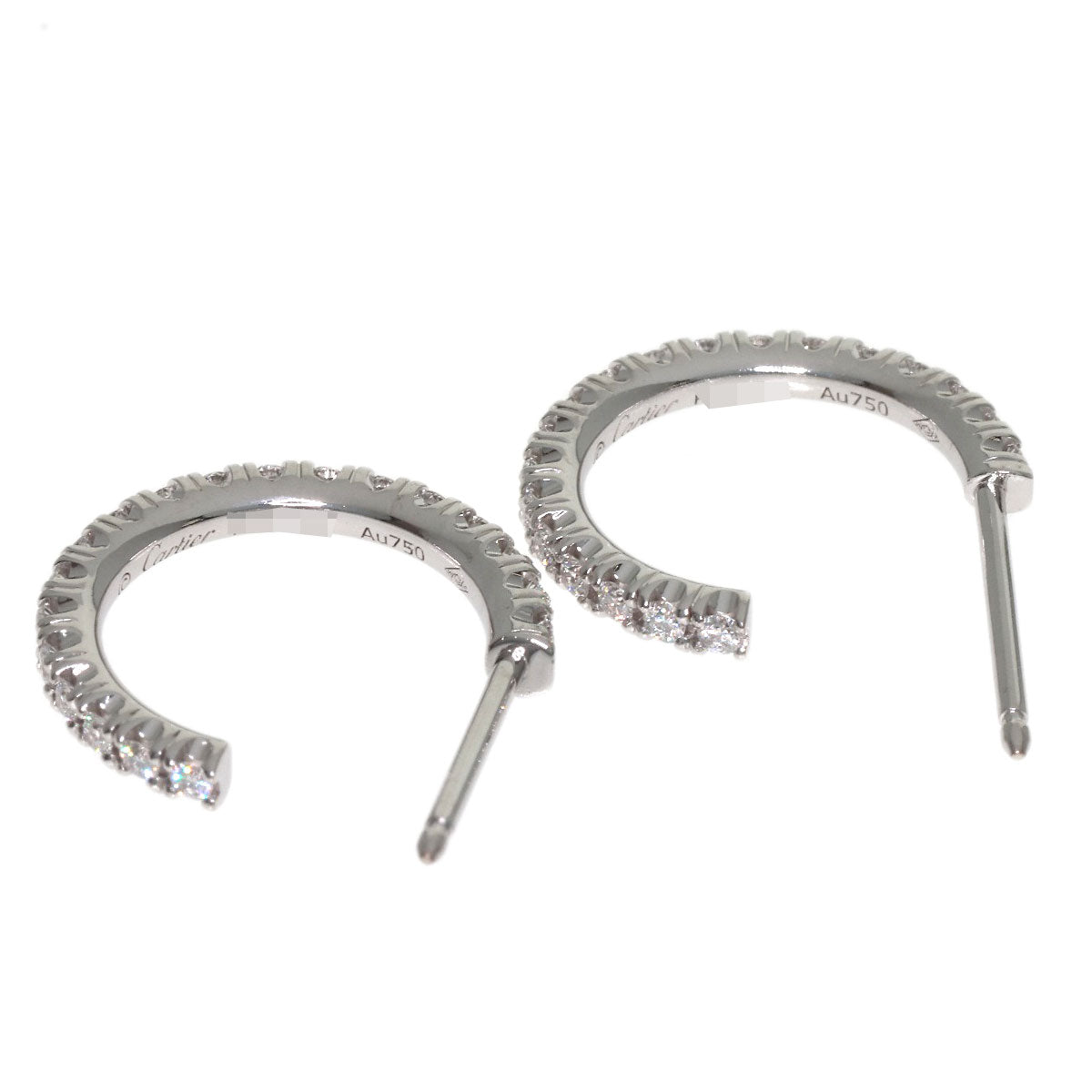 CARTIER Etincel de Cartier Diamond earring K18 White Gold Ladies [Used]