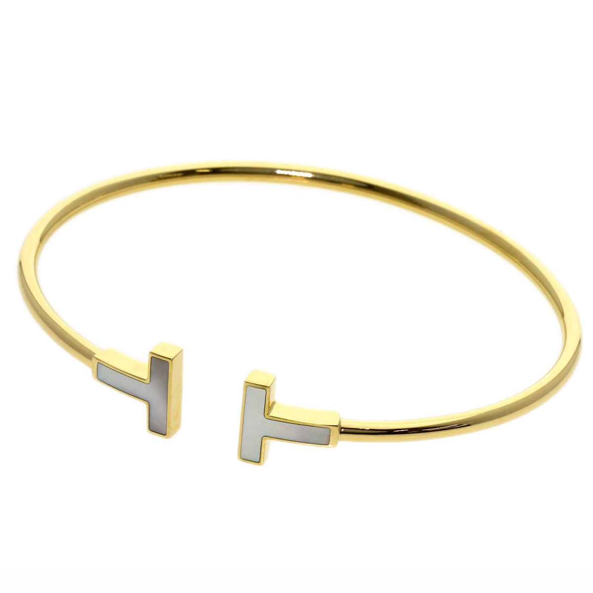 TIFFANY&Co. TWire Shell Bracelet K18 Yellow Gold Ladies [Used]