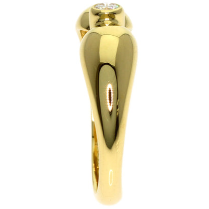 TIFFANY&Co. Double Teardrop Diamond Ring K18 Yellow Gold Ladies [Used]