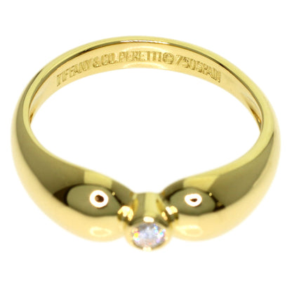 TIFFANY&Co. Double Teardrop Diamond Ring K18 Yellow Gold Ladies [Used]