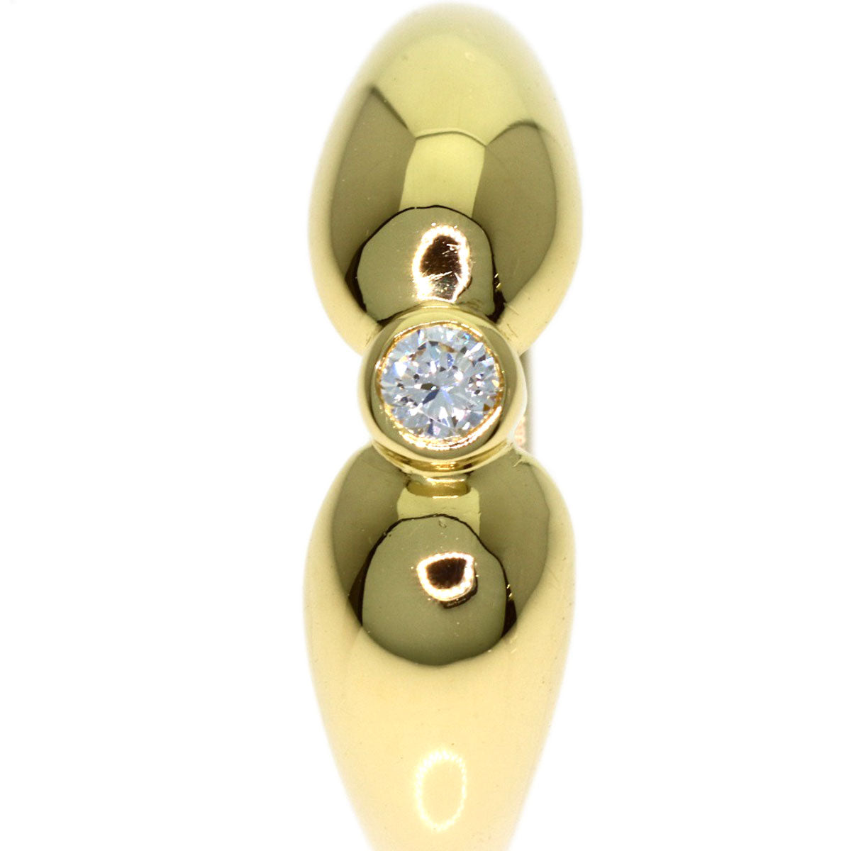 TIFFANY&Co. Double Teardrop Diamond Ring K18 Yellow Gold Ladies [Used]