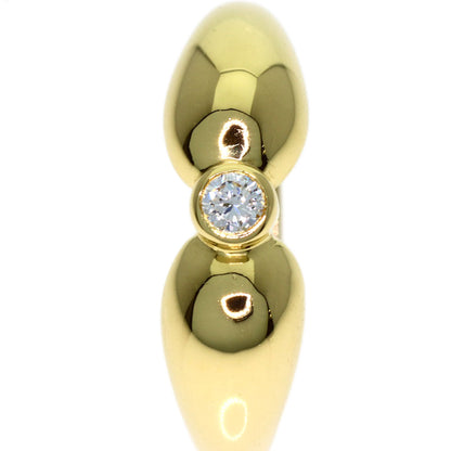 TIFFANY&Co. Double Teardrop Diamond Ring K18 Yellow Gold Ladies [Used]