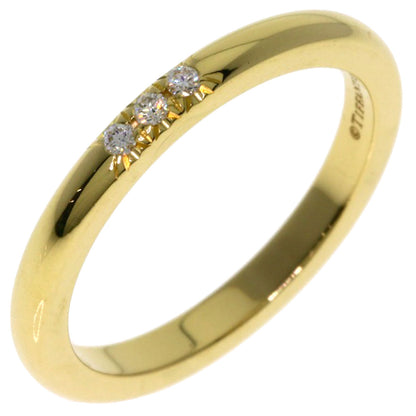 TIFFANY&Co. Forever 3P Diamond Ring K18 Yellow Gold Ladies [Used]