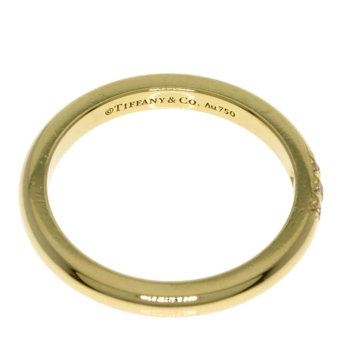 TIFFANY&Co. Forever 3P Diamond Ring K18 Yellow Gold Ladies [Used]