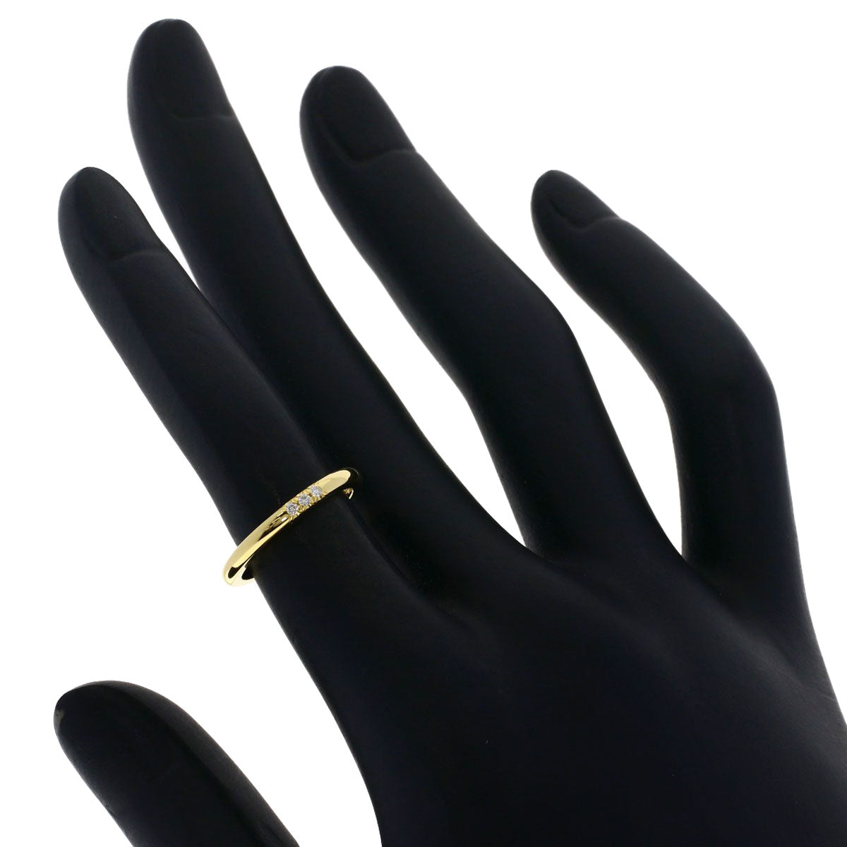 TIFFANY&Co. Forever 3P Diamond Ring K18 Yellow Gold Ladies [Used]