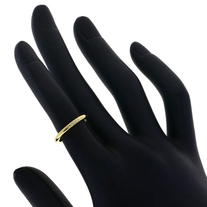 TIFFANY&Co. Forever 3P Diamond Ring K18 Yellow Gold Ladies [Used]