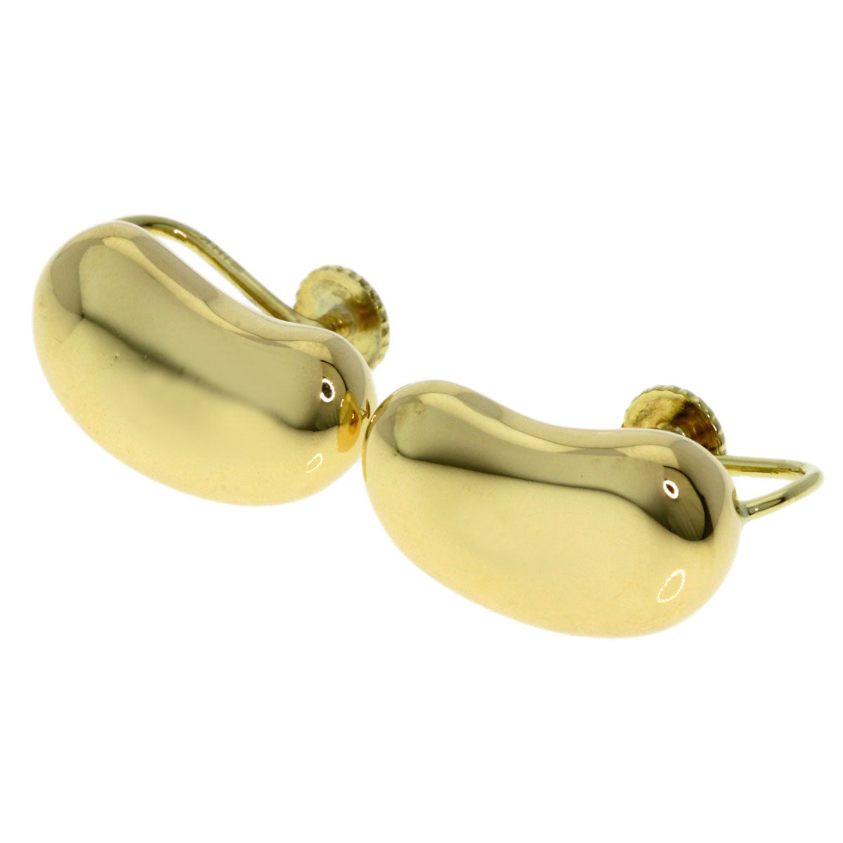 TIFFANY&Co. Bean Earring K18 Yellow Gold Ladies [Used]