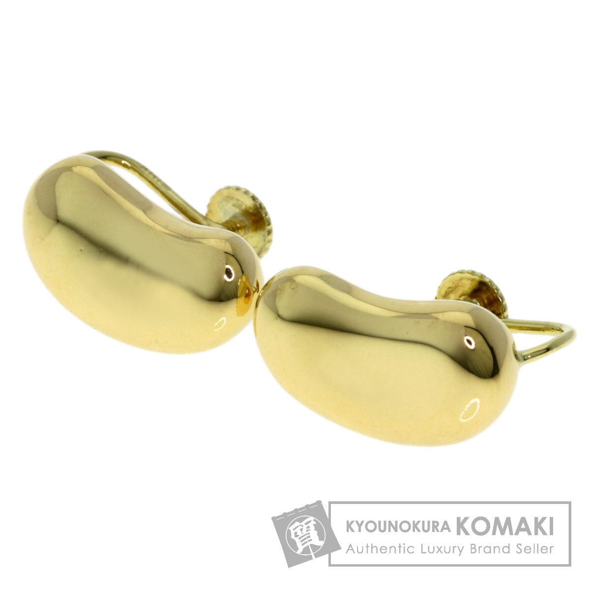 TIFFANY&Co. Bean Earring K18 Yellow Gold Ladies [Used]