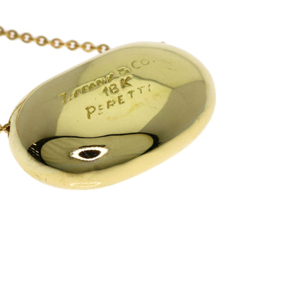 TIFFANY&Co. Bean Necklace K18 Yellow Gold Ladies [Used]