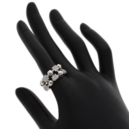 BVLGARI Lucia 2 Row Diamond Ring K18 White Gold Ladies [Used]