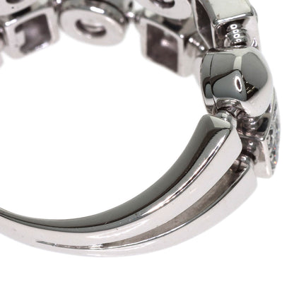 BVLGARI Lucia 2 Row Diamond Ring K18 White Gold Ladies [Used]