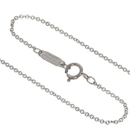 TIFFANY&Co. T Smile Small Diamond Necklace K18 White Gold Ladies [Used]