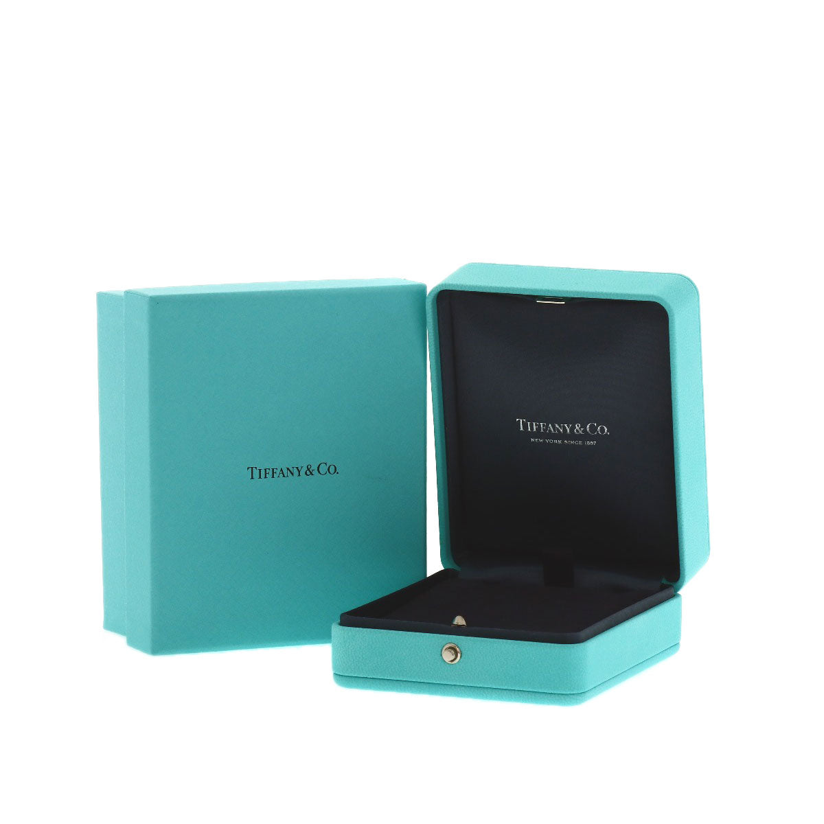 TIFFANY&Co. T Smile Small Diamond Necklace K18 White Gold Ladies [Used]