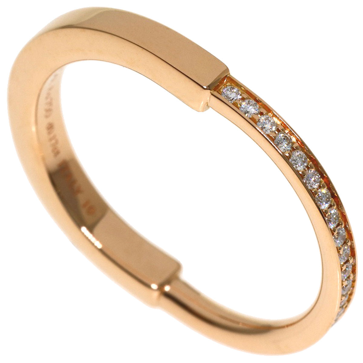 TIFFANY&Co. TIFFANY&Co. Rock Diamond Ring K18 Pink Gold Ladies [Used]