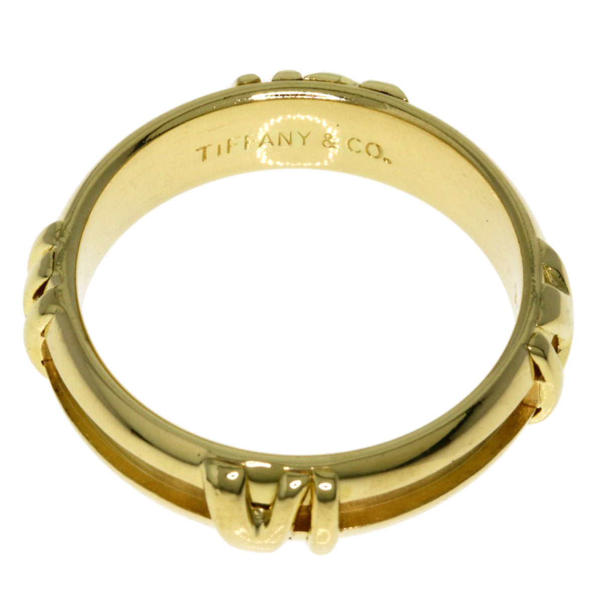TIFFANY&Co. Atlas Ring K18 Yellow Gold Ladies [Used]