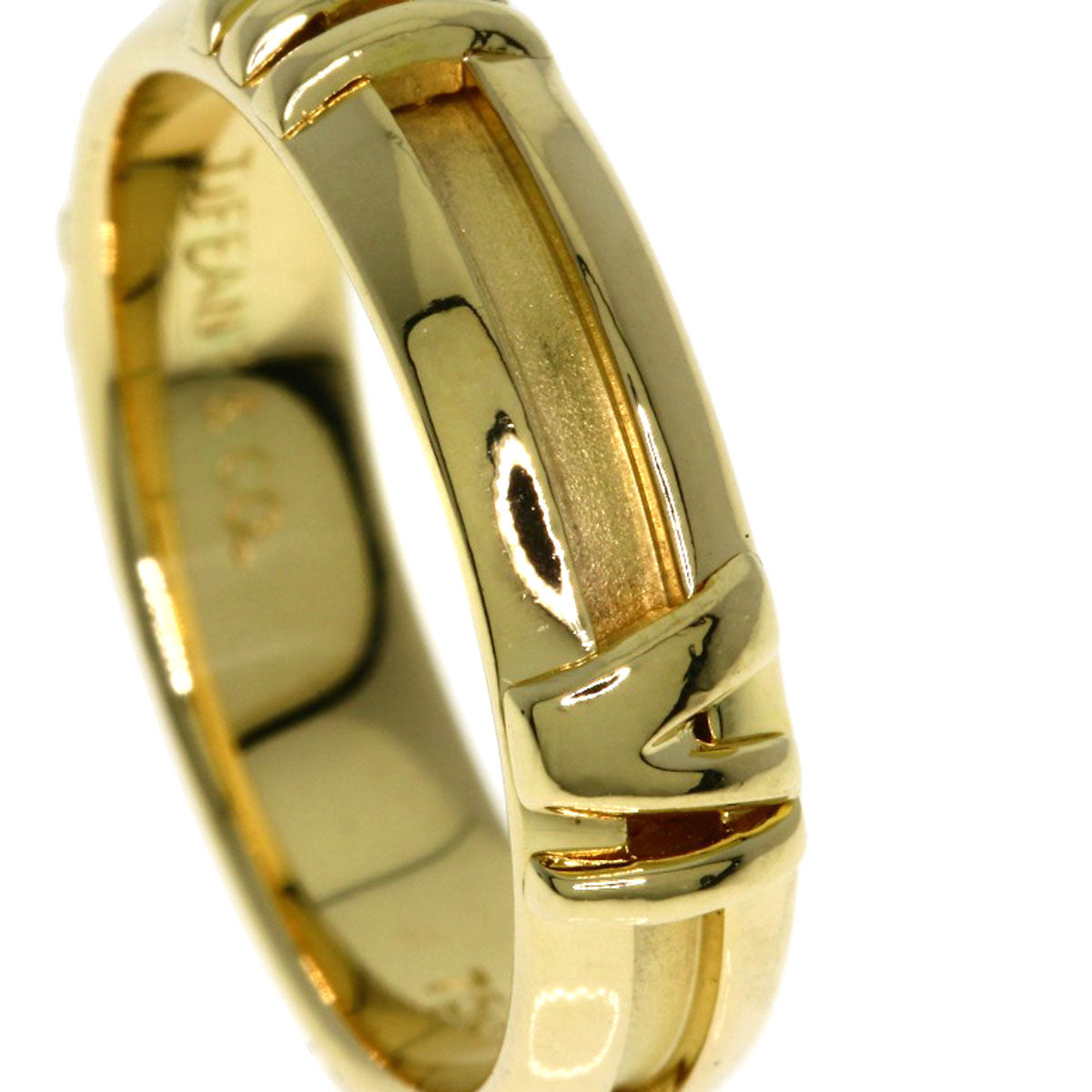 TIFFANY&Co. Atlas Ring K18 Yellow Gold Ladies [Used]