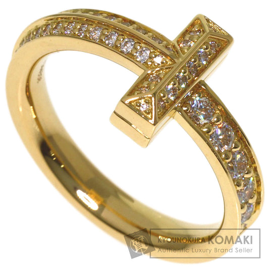 TIFFANY&Co. T-One Diamond Ring K18 Yellow Gold Ladies [Used]