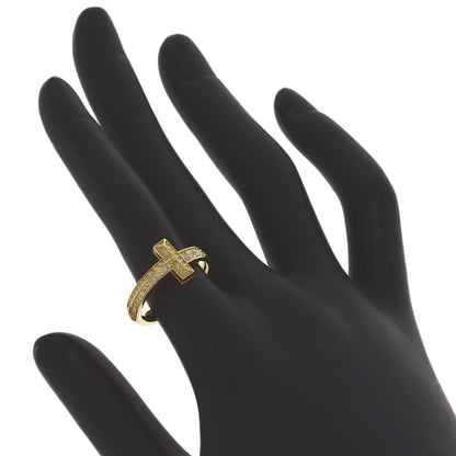 TIFFANY&Co. T-One Diamond Ring K18 Yellow Gold Ladies [Used]