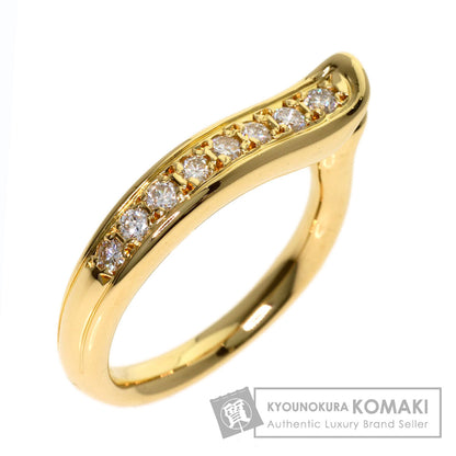 RUGIADA Diamond Ring K18 Yellow Gold Ladies [Used]
