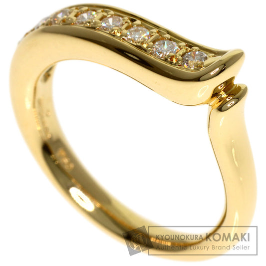 RUGIADA Diamond Ring K18 Yellow Gold Ladies [Used]