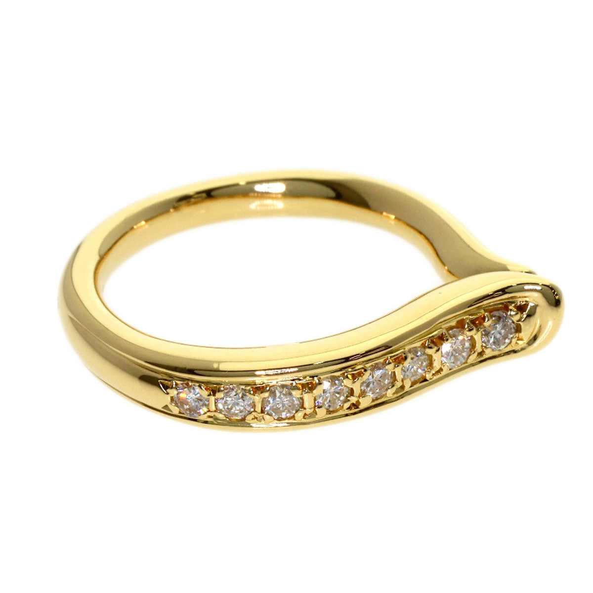 RUGIADA Diamond Ring K18 Yellow Gold Ladies [Used]