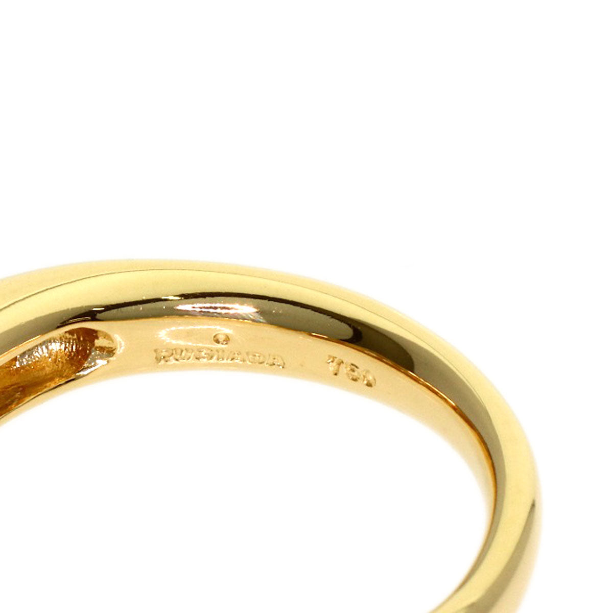 RUGIADA Diamond Ring K18 Yellow Gold Ladies [Used]