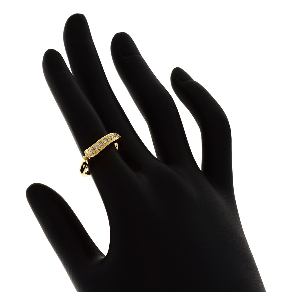 RUGIADA Diamond Ring K18 Yellow Gold Ladies [Used]