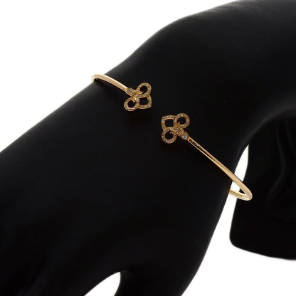 TIFFANY&Co. Fleur de lis Diamond Bracelet K18 Yellow Gold Ladies [Used]