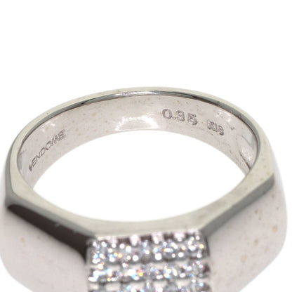VENDOME Pave Diamond Ring K18 White Gold Ladies [Used]