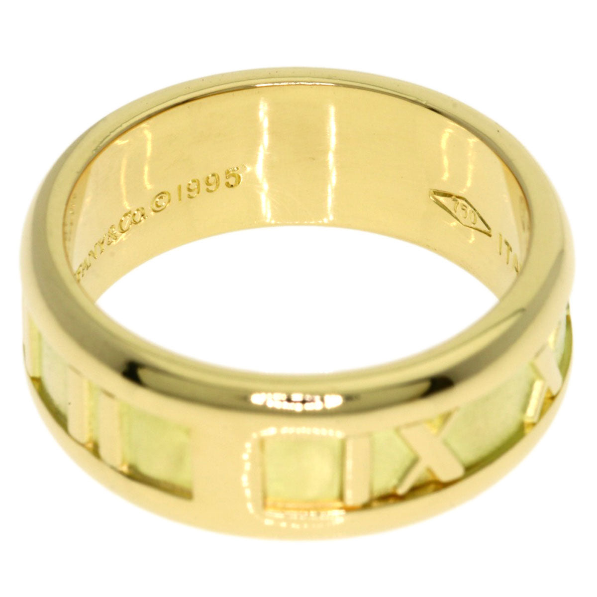 TIFFANY&Co. Atlas Ring K18 Yellow Gold Ladies [Used]