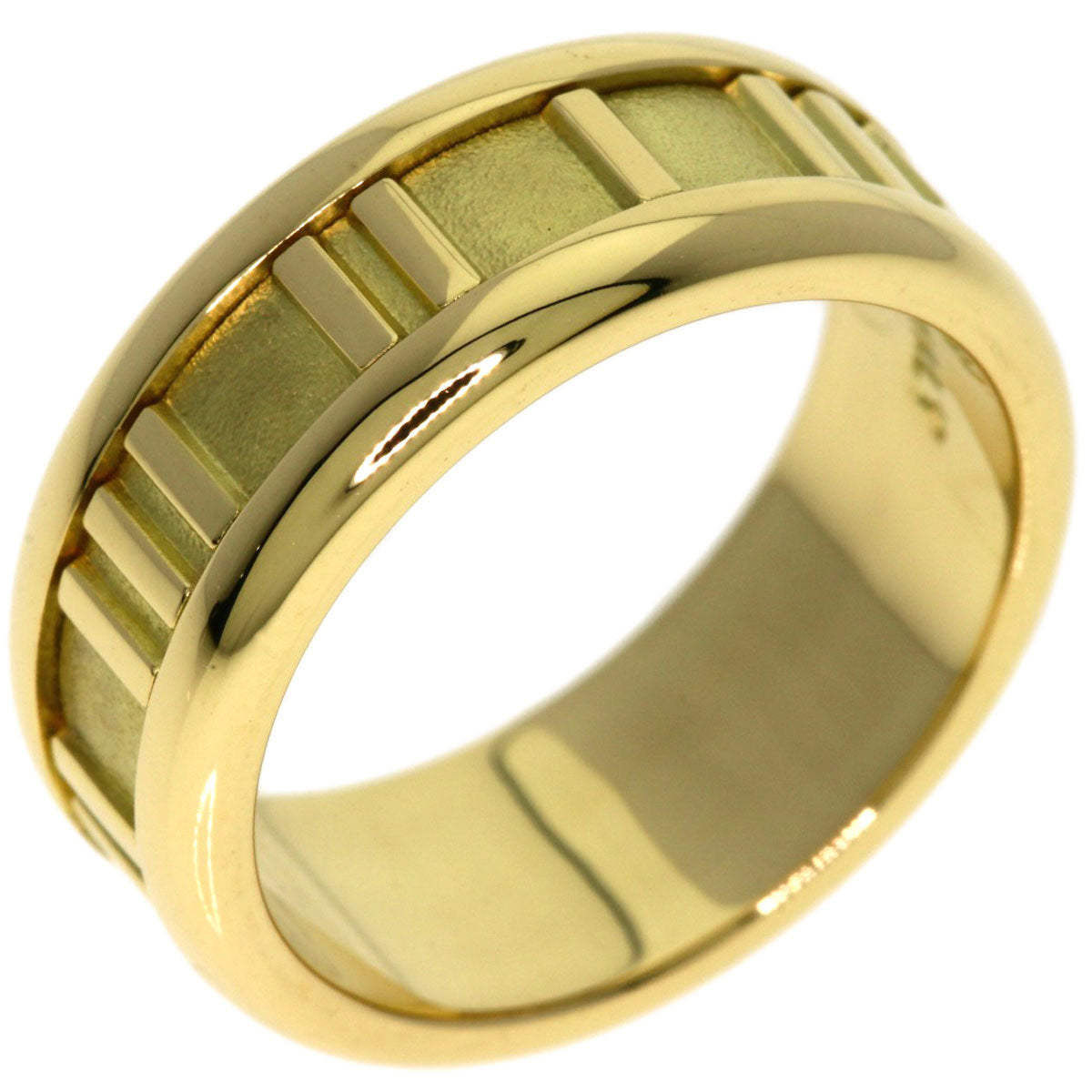 TIFFANY&Co. Atlas Ring K18 Yellow Gold Ladies [Used]