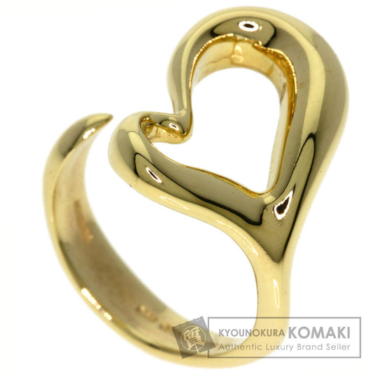TIFFANY&Co. Open heart Ring K18 Yellow Gold Ladies [Used]
