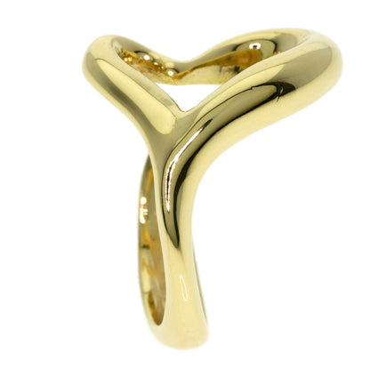 TIFFANY&Co. Open heart Ring K18 Yellow Gold Ladies [Used]