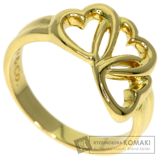 TIFFANY&Co. Triple heart Ring K18 Yellow Gold Ladies [Used]