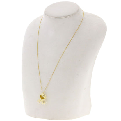 TIFFANY&Co. Ribbon motif Necklace K18 Yellow Gold Ladies [Used]