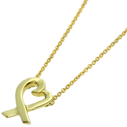 TIFFANY&Co. Loving heart Necklace K18 Yellow Gold Ladies [Used]